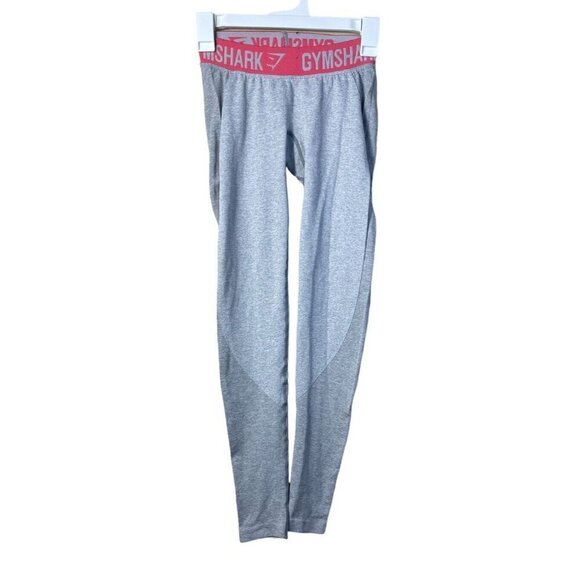 Gymshark Flex Dry Moisture Management Leggings Yoga Gray Pink Women's Size XS - Picture 1 of 8